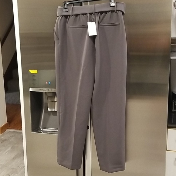 💕HALOGEN💕 High Waisted Tie Waist Ankle Pants - Picture 9 of 10